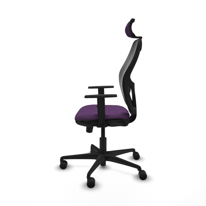 PIQUERAS Y CRESPO Silla de oficina Jorquera con mecanismo Sincro/Traslack, Morado y Negro PIQUERAS Y CRESPO Silla de oficina Jorquera con mecanismo Sincro/Traslack, Morado y Negro