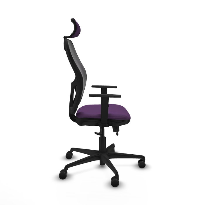 PIQUERAS Y CRESPO Silla de oficina Jorquera con mecanismo Sincro/Traslack, Morado y Negro PIQUERAS Y CRESPO Silla de oficina Jorquera con mecanismo Sincro/Traslack, Morado y Negro