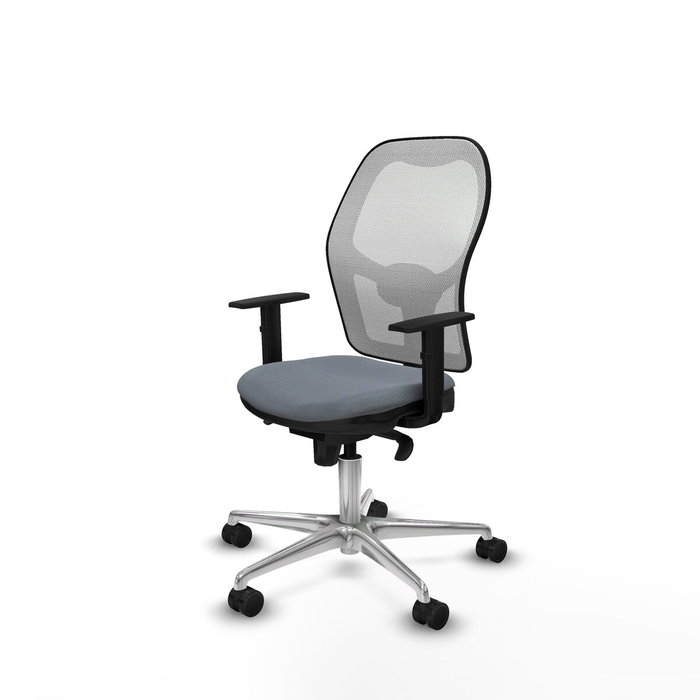 PIQUERAS Y CRESPO Silla de oficina Jorquera con mecanismo Sincro, Gris y Blanco PIQUERAS Y CRESPO Silla de oficina Jorquera con mecanismo Sincro, Gris y Blanco