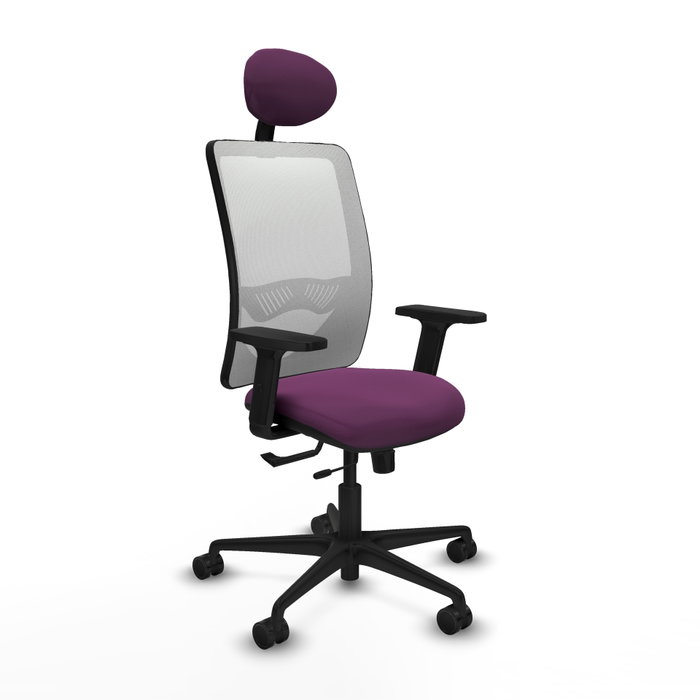 PIQUERAS Y CRESPO Silla de oficina Zulema Morado y Blanco PIQUERAS Y CRESPO Silla de oficina Zulema Morado y Blanco