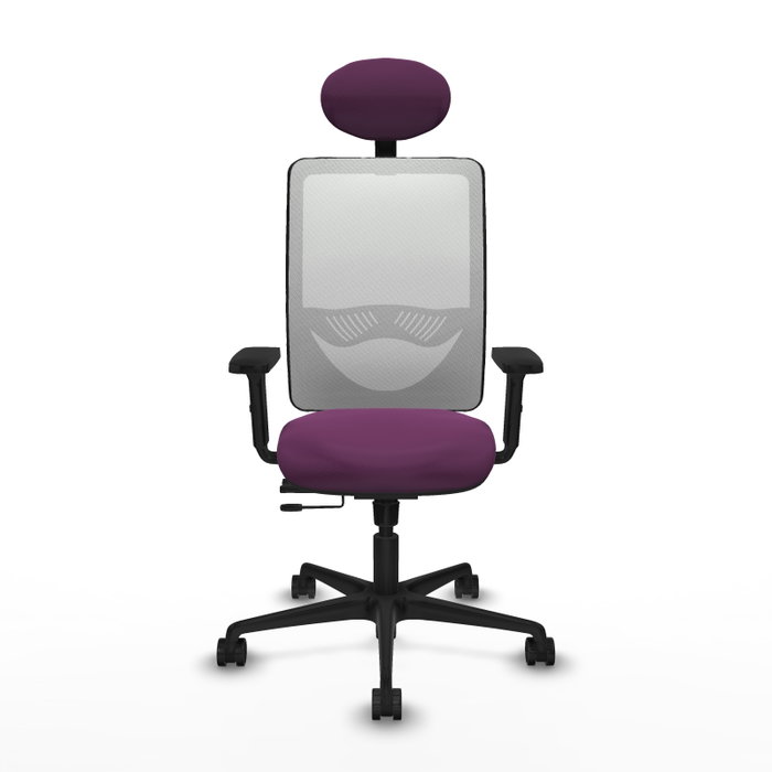 PIQUERAS Y CRESPO Silla de oficina Zulema Morado y Blanco PIQUERAS Y CRESPO Silla de oficina Zulema Morado y Blanco
