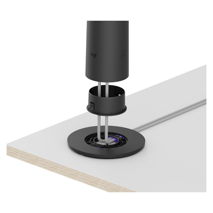 Logitech Sight 4K Ultra HD Triple Cámara para Conferencias, 3840 x 2160 Pixeles, 60 pps, 180° FOV, 7 Micrófonos, Grafito