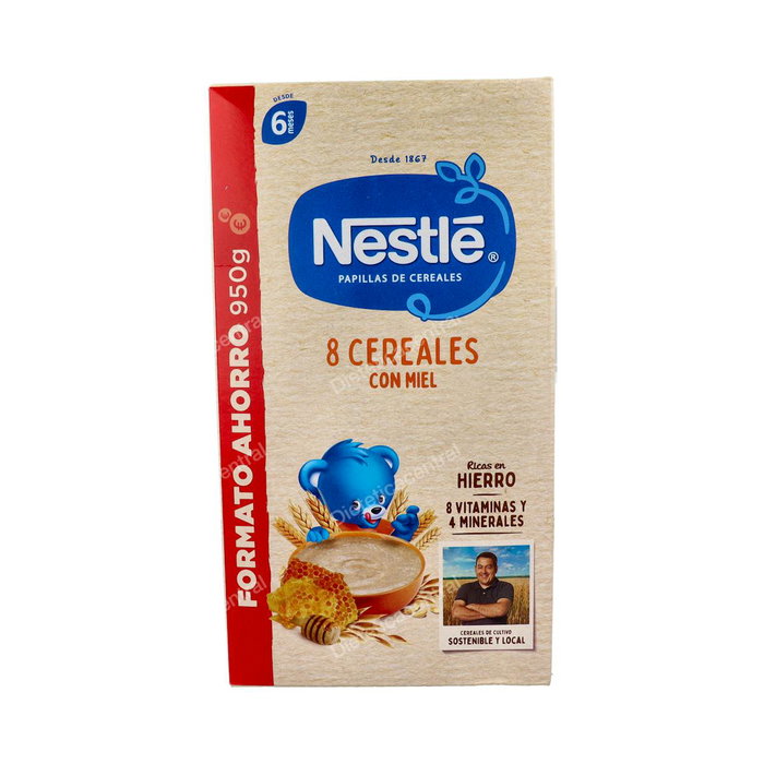 Nestle Papilla 8 Cereales Con Miel 950 G