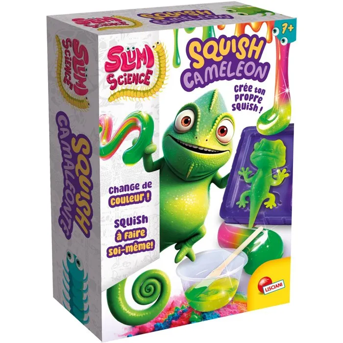 Liscianigiochi Slumi Science Camaleón de Bolsillo Blando - Kit Creativo con Molde y Efecto Blando, para +7 Años - LIS8008324111008 Liscianigiochi Slumi Science Camaleón de Bolsillo Blando - Kit Creativo con Molde y Efecto Blando, para +7 Años - LIS8008324111008