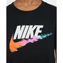 Camiseta de Manga Corta Infantil Nike Brandmark Swoosh Negro XL