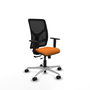 PIQUERAS Y CRESPO Silla de oficina Motilla Naranja y Negro
