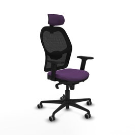 PIQUERAS Y CRESPO Silla de oficina Jorquera Morada y Negra