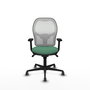 PIQUERAS Y CRESPO Silla de oficina Jorquera Verde esmeralda y Blanco