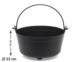 Cubo Negro Halloween Para Recoger Caramelos 12x23 cm