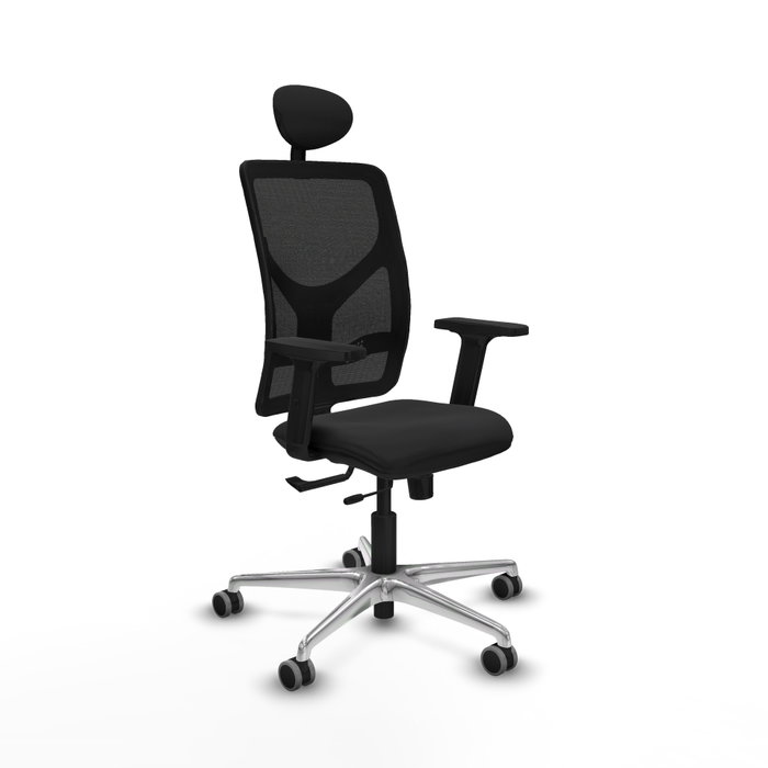 PIQUERAS Y CRESPO Silla de oficina Motilla Negro con Mecanismo Sincro/Traslack PIQUERAS Y CRESPO Silla de oficina Motilla Negro con Mecanismo Sincro/Traslack