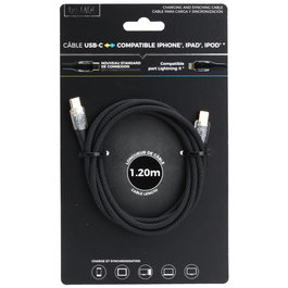 Be Mix Cable USB Tipo C a iPhone Carga y Sincronización 2.0A