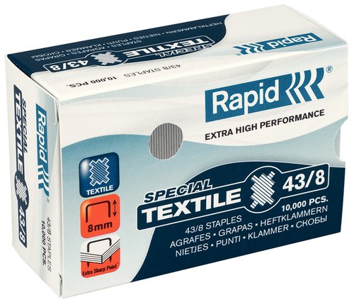 Rapid Grapas Super Strong 43/8 mm Textil Galvanizadas Rapid Grapas Super Strong 43/8 mm Textil Galvanizadas