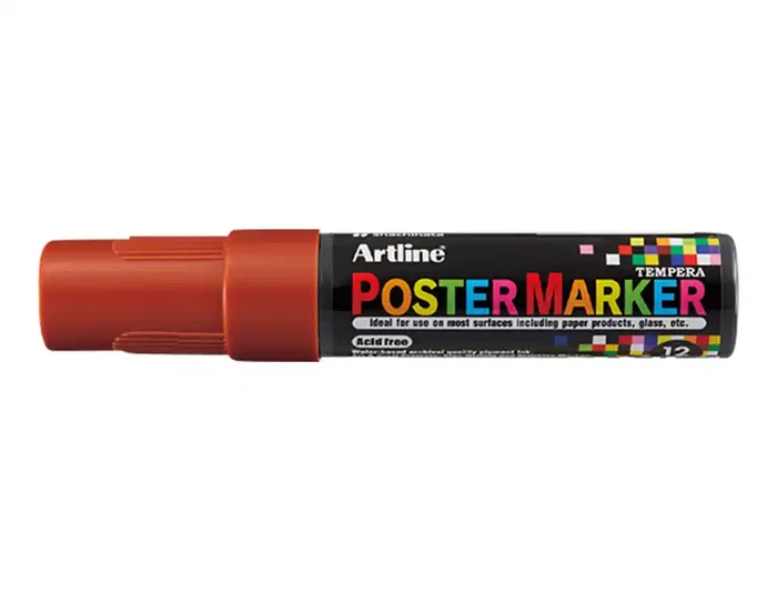 Artline Rotulador Poster Marker EPP-12 Punta Rectangular 12 mm Marron