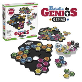 LúdilO 803195 Juego Batalla De Genios Gemas +8 Años