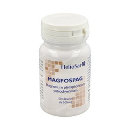HELIOSAR Magfospag Magnesium Phosphoricum 60 Cápsulas - Complemento de Magnesio para la Energía, Cansancio, Músculos y Sistema Nervioso - Suplemento Alimenticio