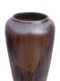 DKD Home Decor Jarrón de Cerámica Vidriada Marrón Oscuro DARKVASE 20x20x51 cm