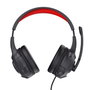 Trust Auriculares Gaming 24785 con Micrófono, Rojo/Negro, Jack 3.5 mm con Adaptador