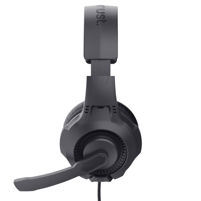 Trust Auriculares Gaming 24785 con Micrófono, Rojo/Negro, Jack 3.5 mm con Adaptador