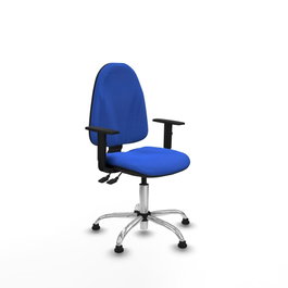 PIQUERAS Y CRESPO Silla de oficina Algarra Azul con mecanismo Asincro