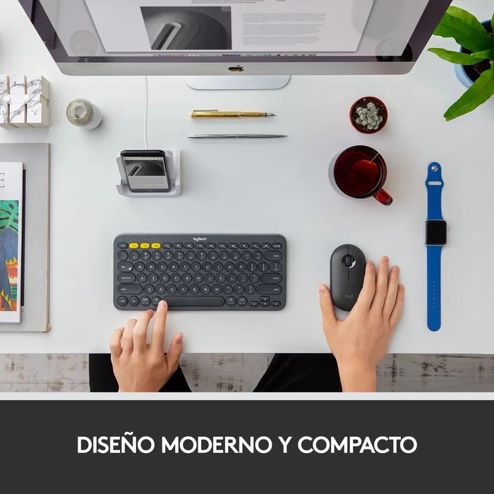 Logitech Pebble M350 Ratón Inalámbrico Grafito