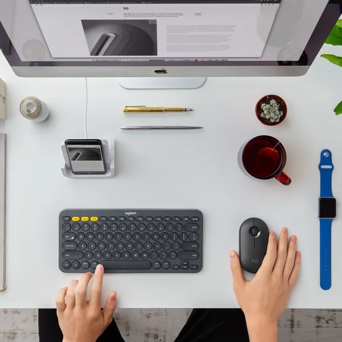 Logitech Pebble M350 Ratón Inalámbrico Grafito
