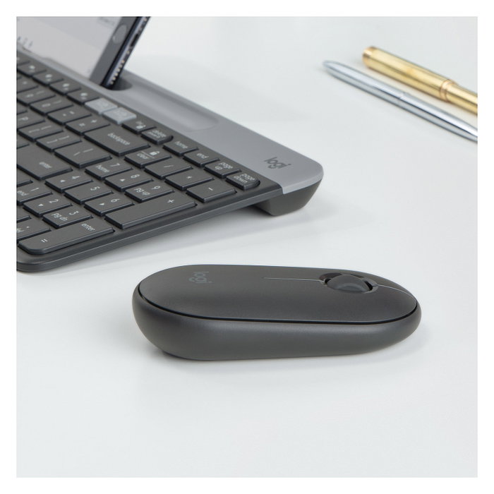 Logitech Ratón M350 Pebble Inalámbrico Óptico RF + Bluetooth Grafito Logitech Ratón M350 Pebble Inalámbrico Óptico RF + Bluetooth Grafito