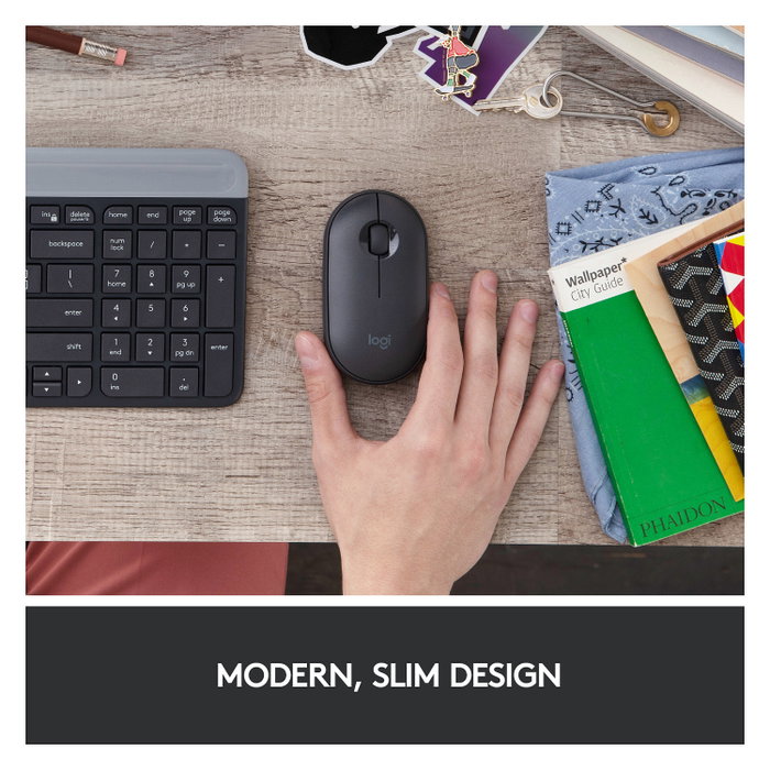 Logitech Ratón M350 Pebble Inalámbrico Óptico RF + Bluetooth Grafito Logitech Ratón M350 Pebble Inalámbrico Óptico RF + Bluetooth Grafito