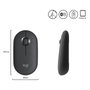Logitech Ratón M350 Pebble Inalámbrico Óptico RF + Bluetooth Grafito