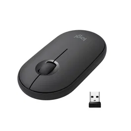 Logitech Pebble M350 Ratón Inalámbrico Ambidextro Grafito