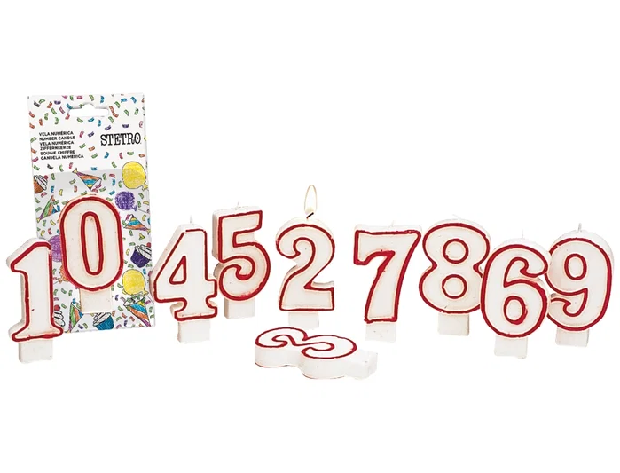 Liderpapel Vela Cumpleaños Nº8 Velas 20x140x70 mm