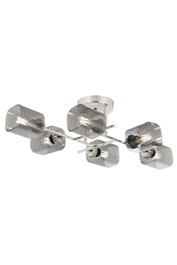 Opviq Lámpara de Araña Ar-1836-6K Cromo Metal y Vidrio Diseño Moderno 6xE27