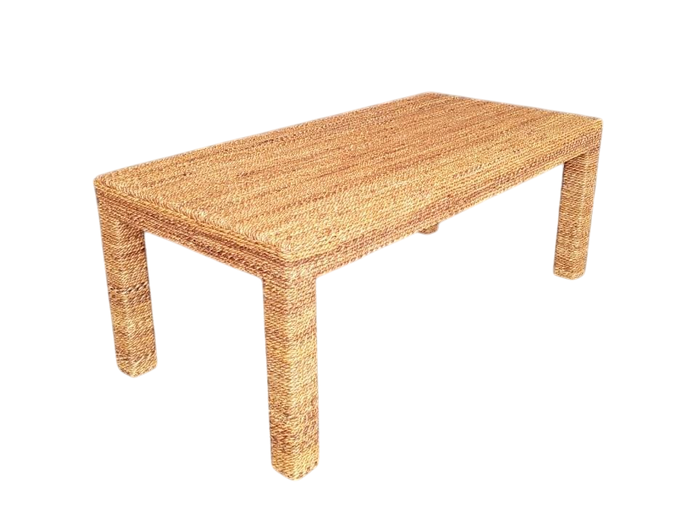 DKD Home Decor Mesa de Centro de Fibra de Teca y Cristal Templado 120x60x45 cm
