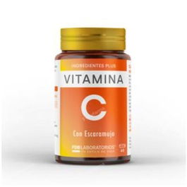 FDB Vitamina C Masticable 1000 mg con Ácido L-Ascórbico y Escaramujo - 120 Comprimidos para Sistema Inmunitario