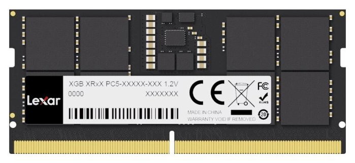 Lexar LD5S16G56C46ST-BGS 16 GB DDR5 5600 MHz SO-DIMM Lexar LD5S16G56C46ST-BGS 16 GB DDR5 5600 MHz SO-DIMM