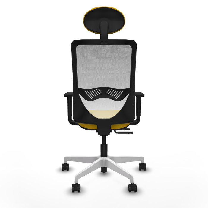 PIQUERAS Y CRESPO Silla de oficina Zulema Amarillo y Blanco PIQUERAS Y CRESPO Silla de oficina Zulema Amarillo y Blanco