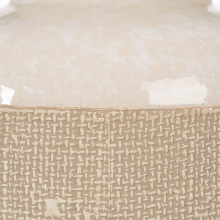 Lámpara Mesa Beige Cerámica Iluminación 43 X 43 X 56 cm