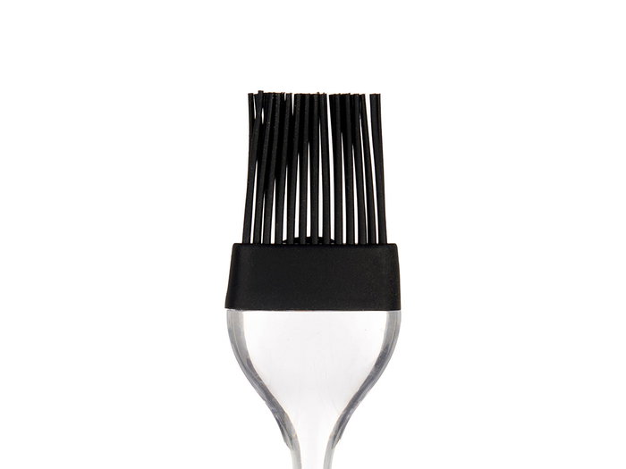 Kinvara Pincel Silicona Cocina Transparente Negro 22x1.5x5 cm (Set de 12)