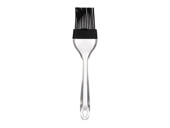 Kinvara Pincel Silicona Cocina Transparente Negro 22x1.5x5 cm (Set de 12)