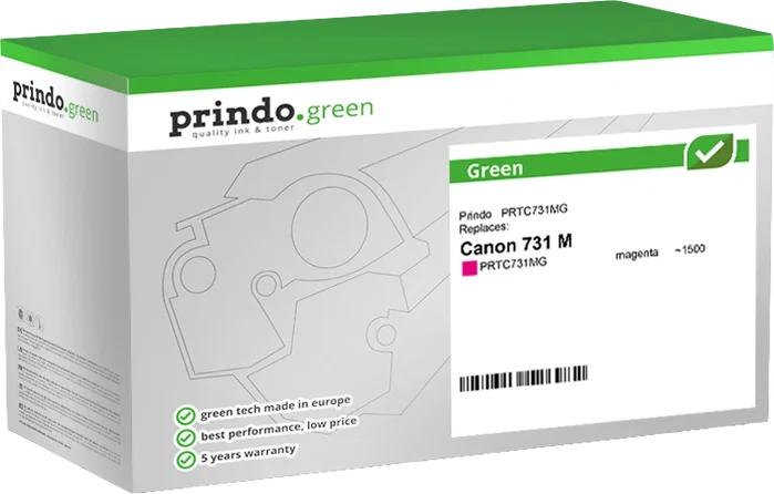 Prindo Tóner Magenta PRTC731MG Green Prindo Tóner Magenta PRTC731MG Green