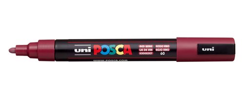Posca Rotulador PC-5M Rojo vino 1,8-2,5 mm Posca Rotulador PC-5M Rojo vino 1,8-2,5 mm
