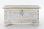DKD Home Decor Arcon Indio Blanco Mango y Laton 40 x 45 x 88 cm