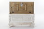 DKD Home Decor Arcon Indio Blanco Mango y Laton 40 x 45 x 88 cm