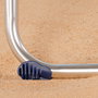 Aktive Silla plegable de playa alta 5 posiciones a rayas azules y grises