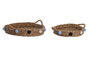 DKD Home Decor Cesta Mediterraneo Multicolor Natural 40 x 9.5 x 49 cm Set de 2 Seagrass Hecho a Mano