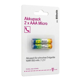 Telekom Paquete de Baterías AAA 1,2V 850mAh para Terminales Inalámbricos