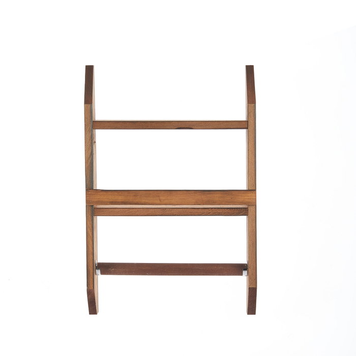 Aberto Design Especiero y Colgador de Toallas de Madera Natural, 48x29x10 cm