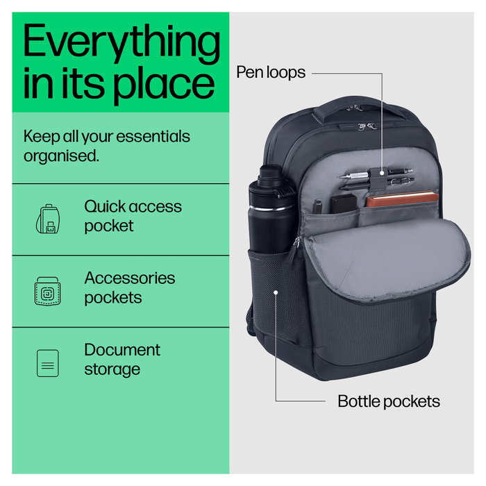 HP Mochila Everyday Odyssey Gray para portátil de 16 pulgadas HP Mochila Everyday Odyssey Gray para portátil de 16 pulgadas