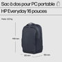 HP Everyday Mochila para Portátil de 16 Pulgadas con Múltiples Compartimentos, 21 L, Hecha con Materiales Reciclados, Panel Trasero de Malla, Resistente al Agua