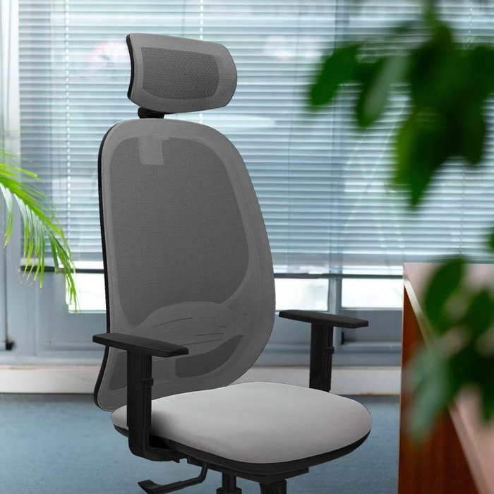 PIQUERAS Y CRESPO Silla de oficina Cilanco con mecanismo Sincro, Crema y Negro PIQUERAS Y CRESPO Silla de oficina Cilanco con mecanismo Sincro, Crema y Negro