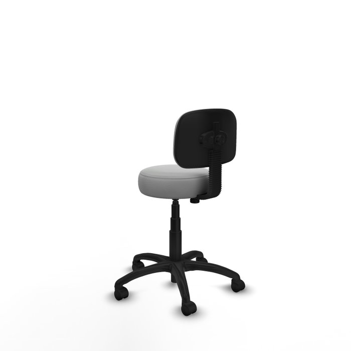 PIQUERAS Y CRESPO Silla Llanos giratoria en similpiel gris claro PIQUERAS Y CRESPO Silla Llanos giratoria en similpiel gris claro